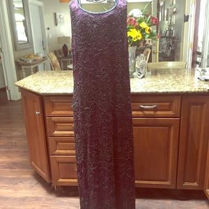 Floor length Pisaro Nights dress from Nordstrom.